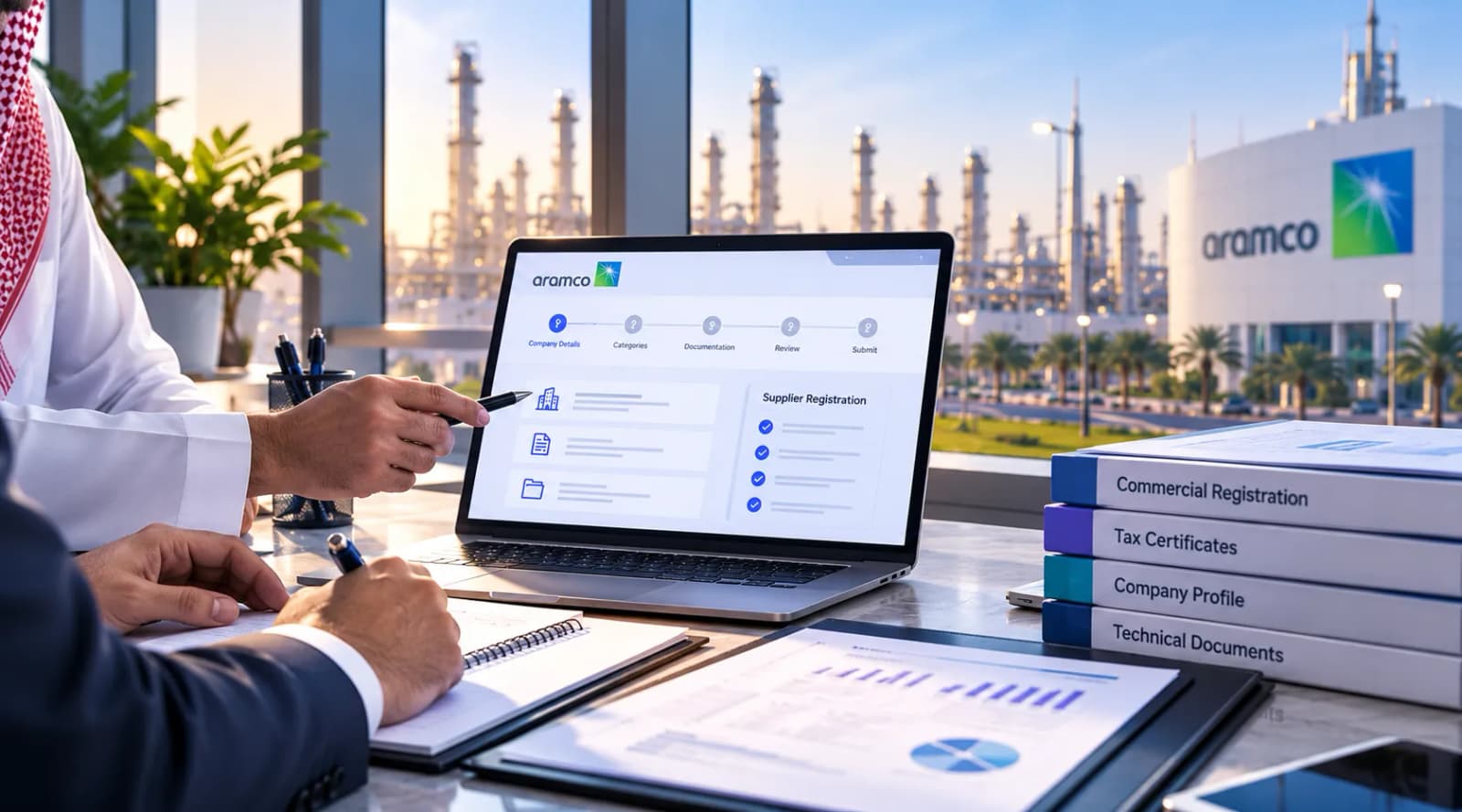 Saudi Aramco vendor registration and supplier prequalification consultation in Saudi Arabia